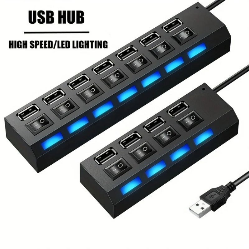 Laptop Accessories Productivity - USB 2.0-хаб с 4/7 портами, адаптер