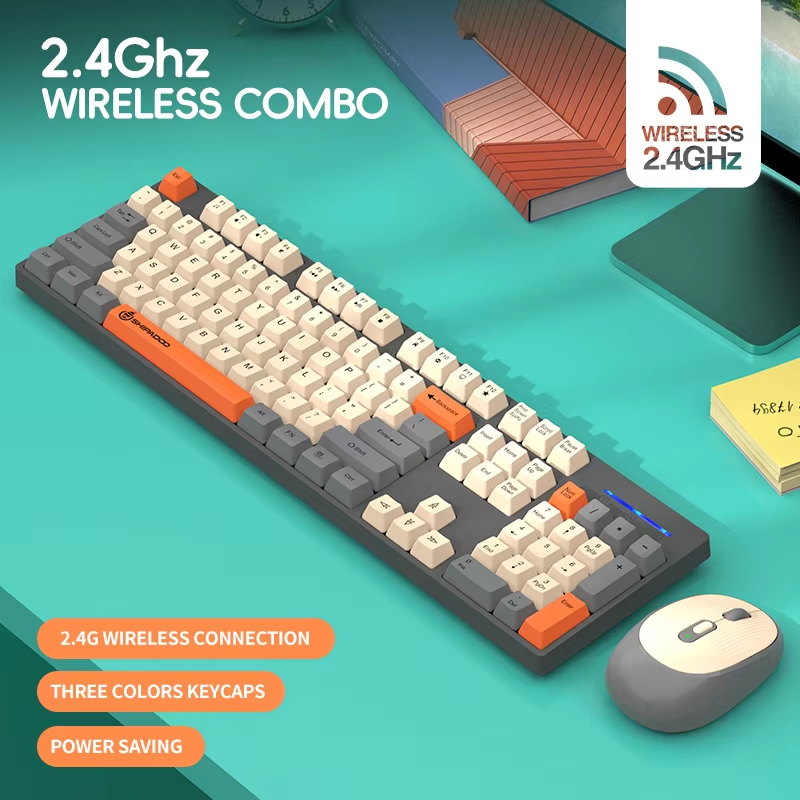 Laptop Accessories Combo Set - Shipadoo 2.4G Беспроводная/Проводная игровая клавиатура и