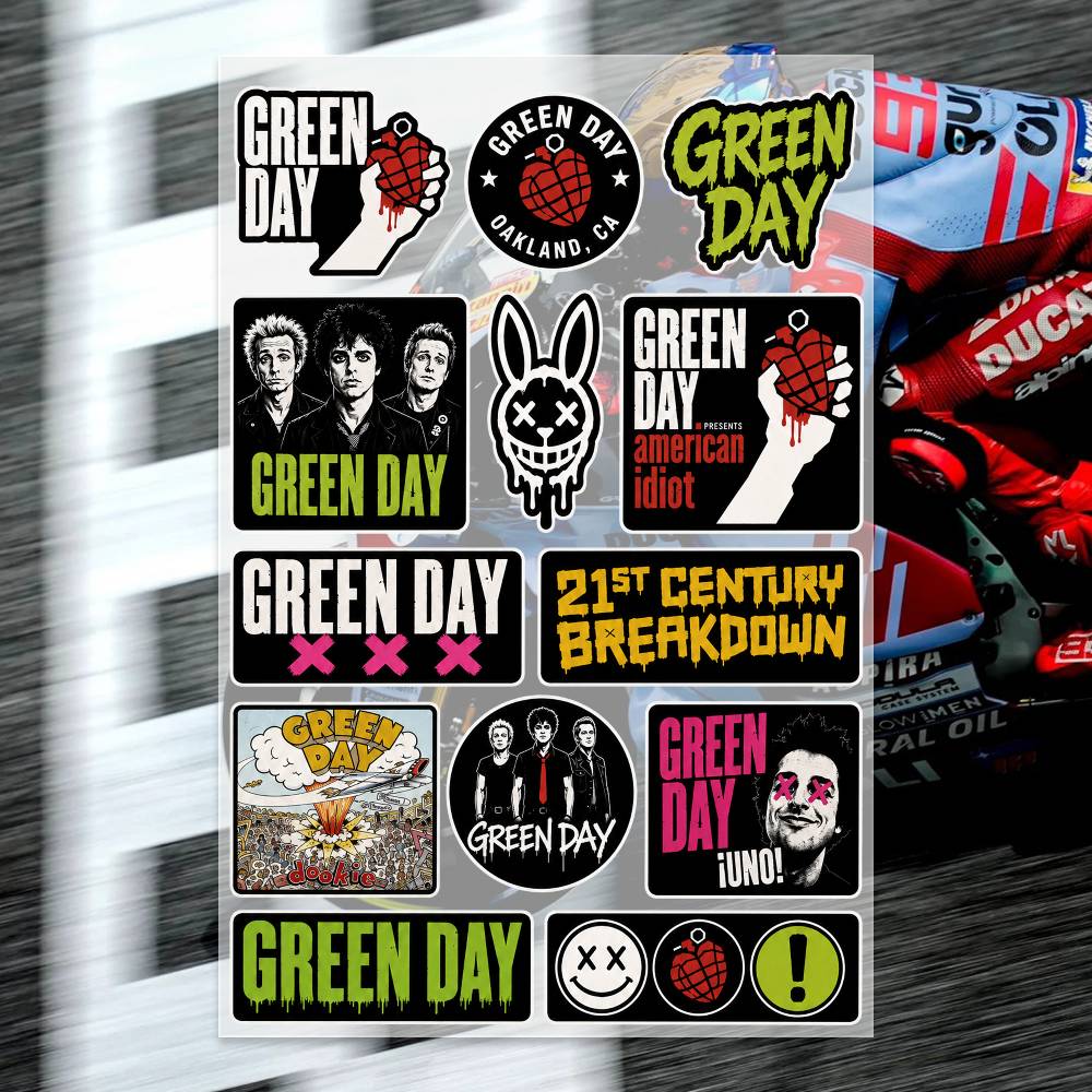 Laptop Accessories Wallpaper - Наклейки G-Green Day, наклейки для мотоциклов,