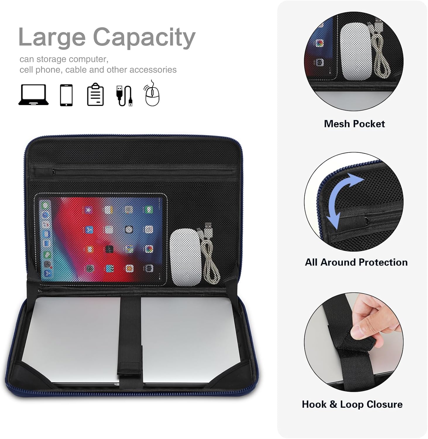 13 14 15,6 17-дюймовая сумка д – обзор и цена Laptop Sleeve Neoprene