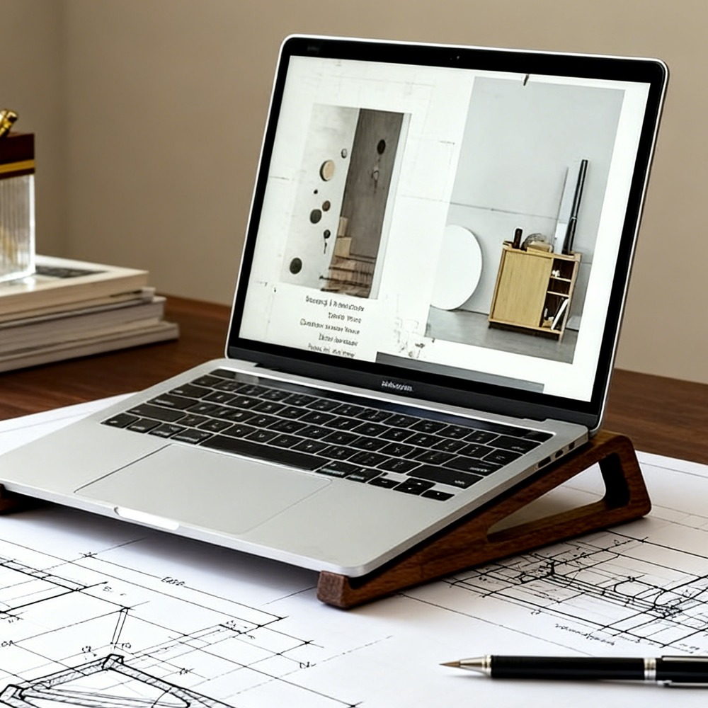 Портативная складная деревянна – обзор и цена Laptop Accessories Design